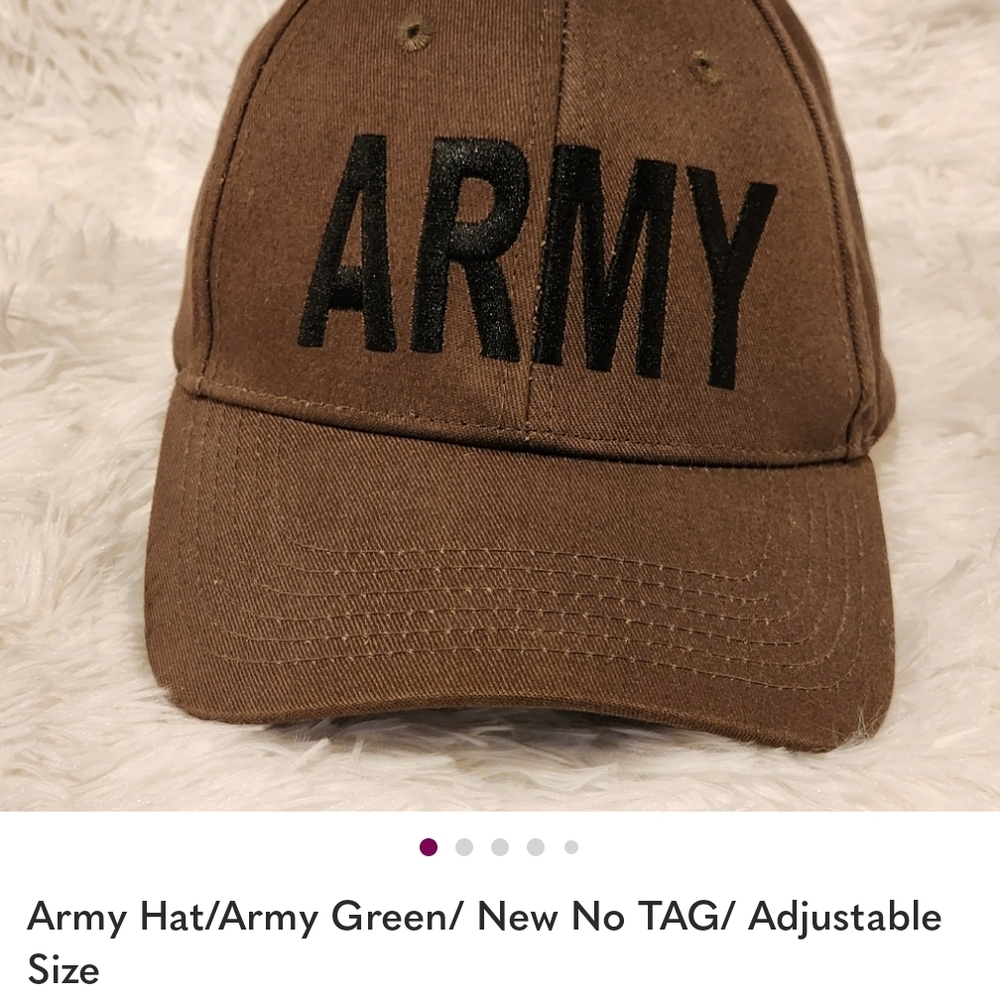 U.S. Army Olive Cap with Black Lettering